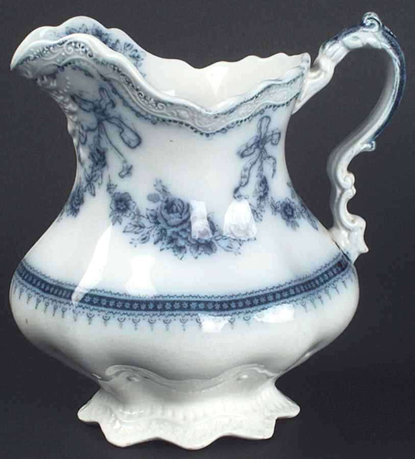 Glenwood (Flow Blue, No Gold Trim) 24 Oz Pitcher by Johnson Brothers-1