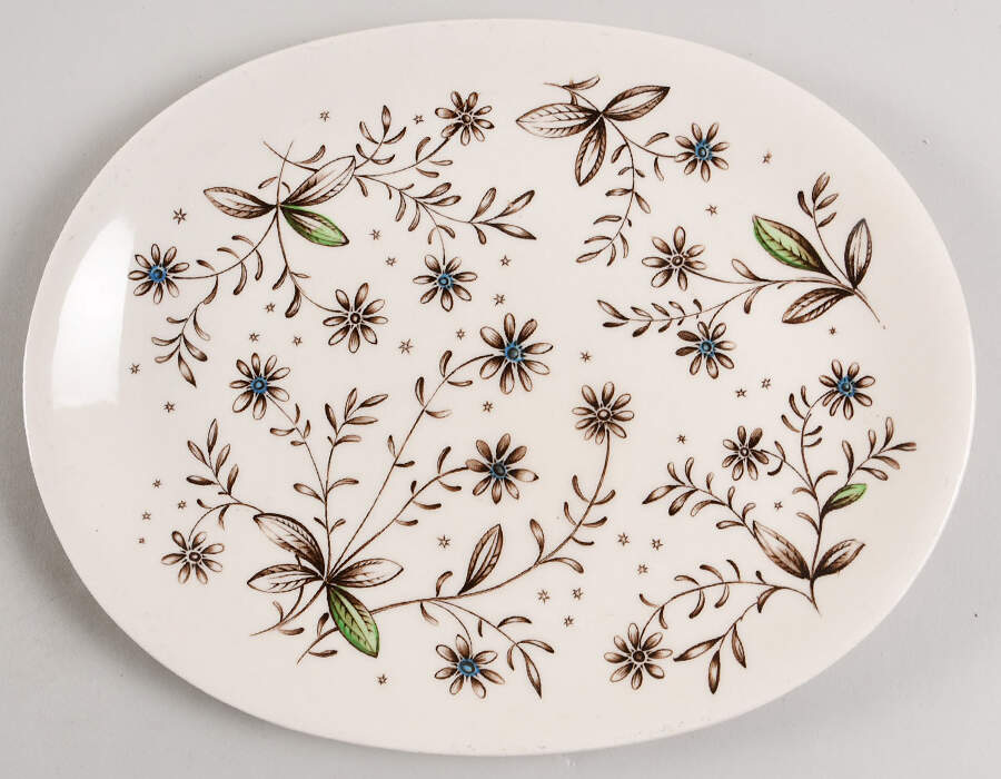 Glenwood (Windsor Ware) 12" Oval Serving Platter by Johnson Brothers-1