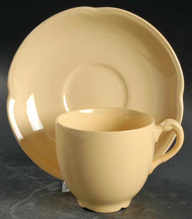 Goldendawn Flat Cup & Saucer Set by Johnson Brothers-1