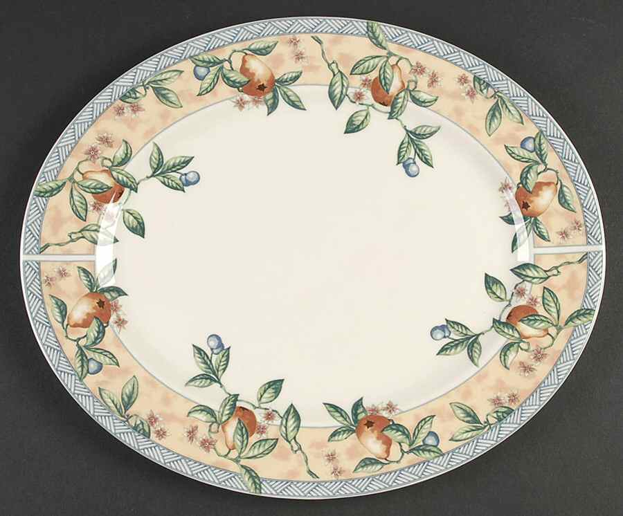 Golden Pears 14" Oval Serving Platter by Johnson Brothers-1