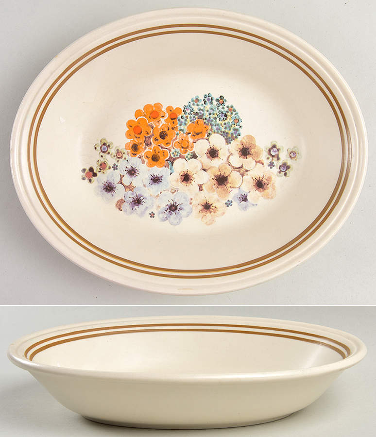 Gossamer 9" Oval Vegetable Bowl by Johnson Brothers-1