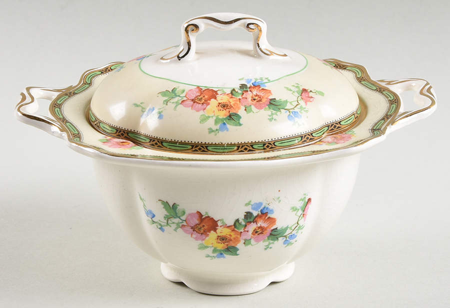 The Grafton Sugar Bowl & Lid by Johnson Brothers-1