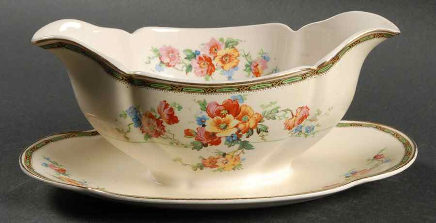 The Grafton Gravy Boat with Attached Underplate by Johnson Brothers-1