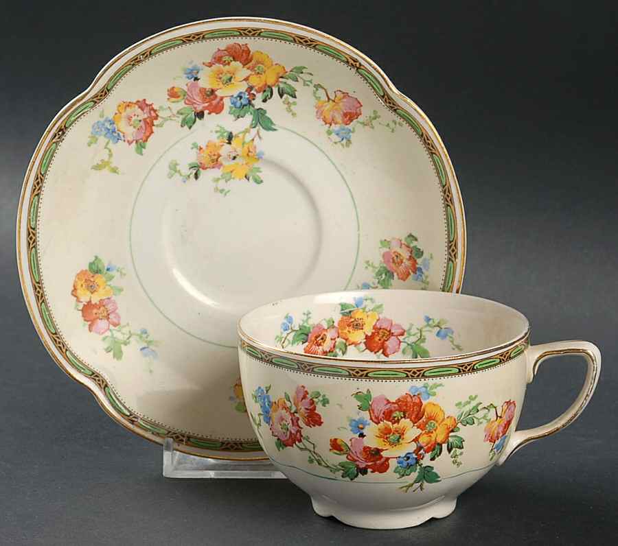 The Grafton Flat Cup & Saucer Set by Johnson Brothers-1