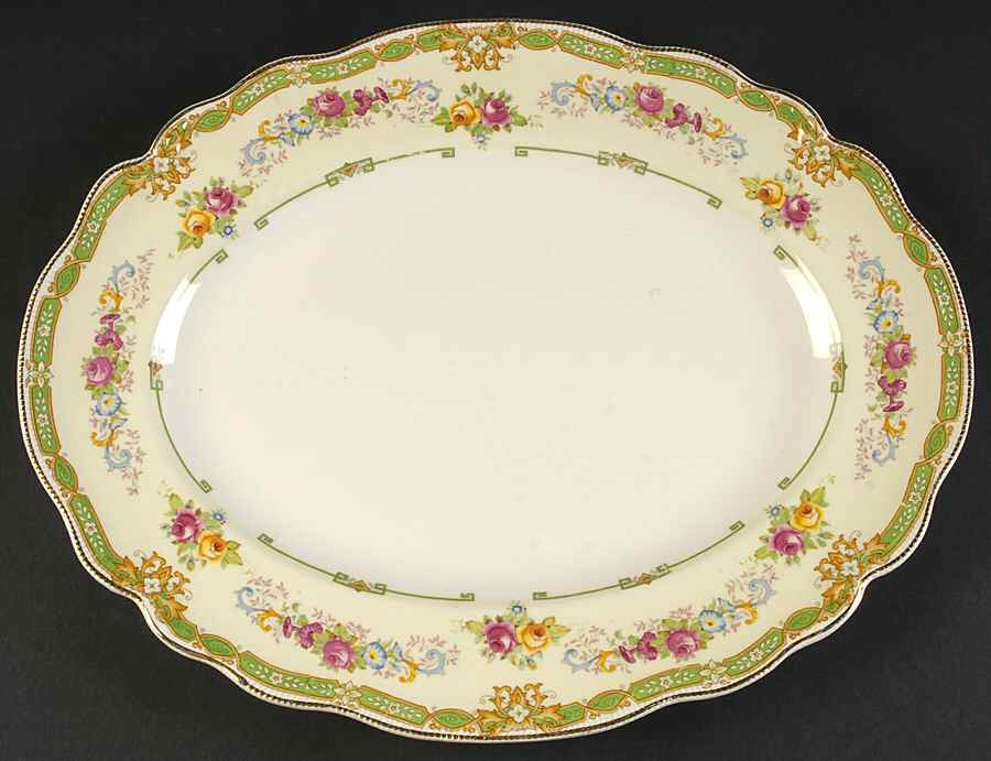 Granville 14" Oval Serving Platter by Johnson Brothers-1