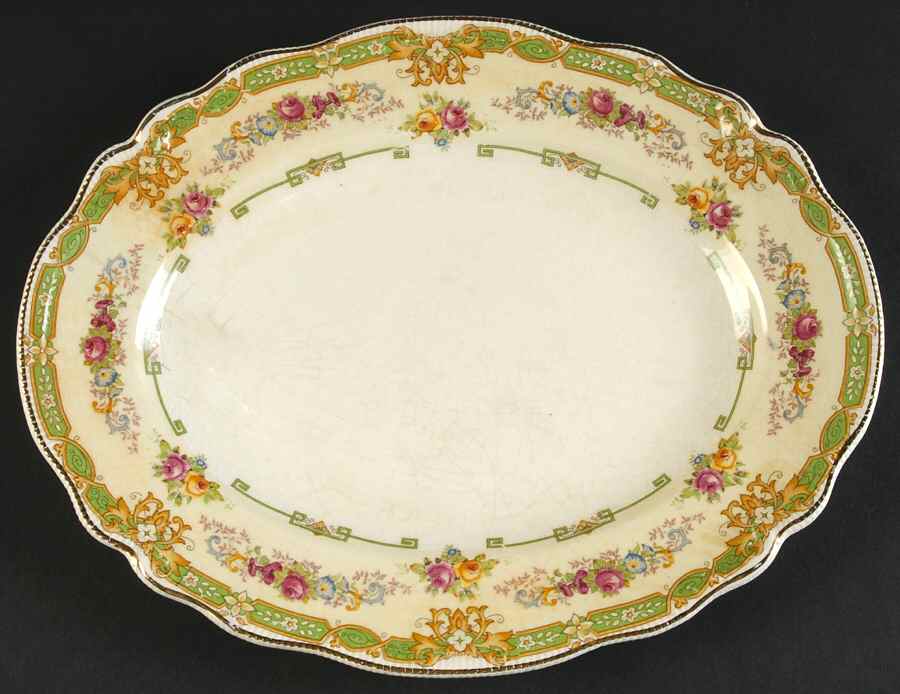 Granville 10" Oval Serving Platter by Johnson Brothers-1
