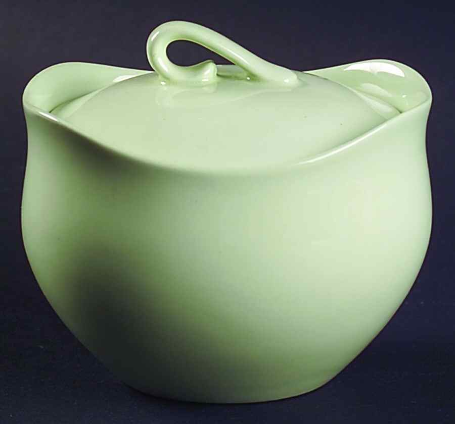 Green Cloud Sugar Bowl & Lid by Johnson Brothers-1