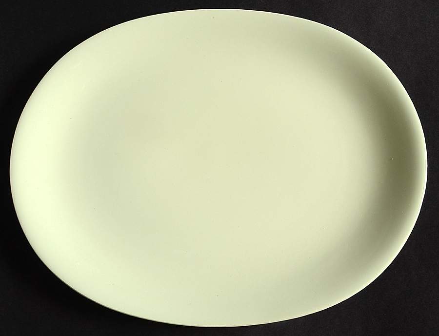 Green Cloud 12" Oval Serving Platter by Johnson Brothers-1