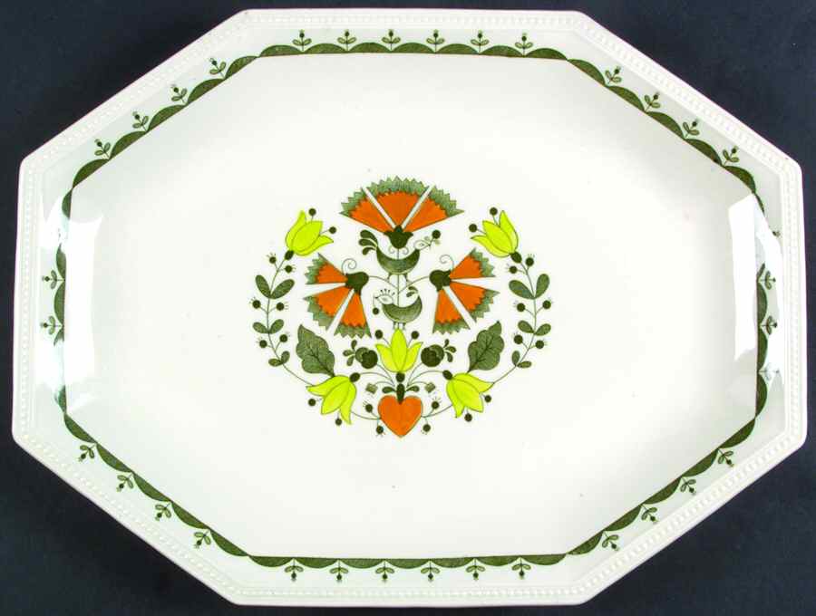 Greenfield 15" Oval Serving Platter by Johnson Brothers-1