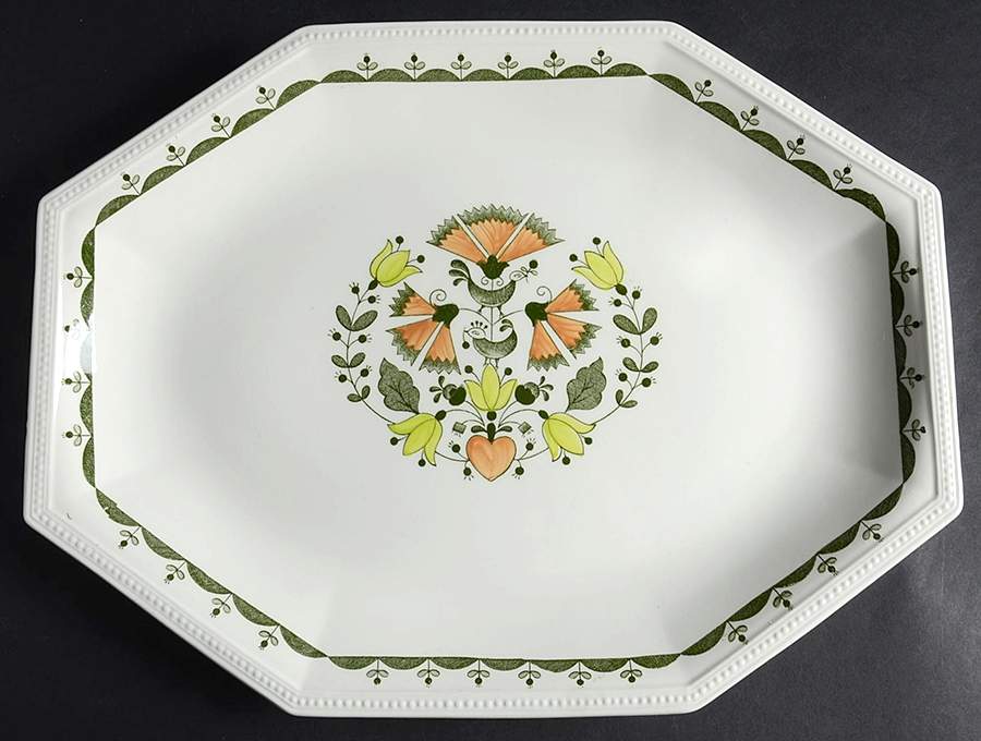 Greenfield 13" Oval Serving Platter by Johnson Brothers-1