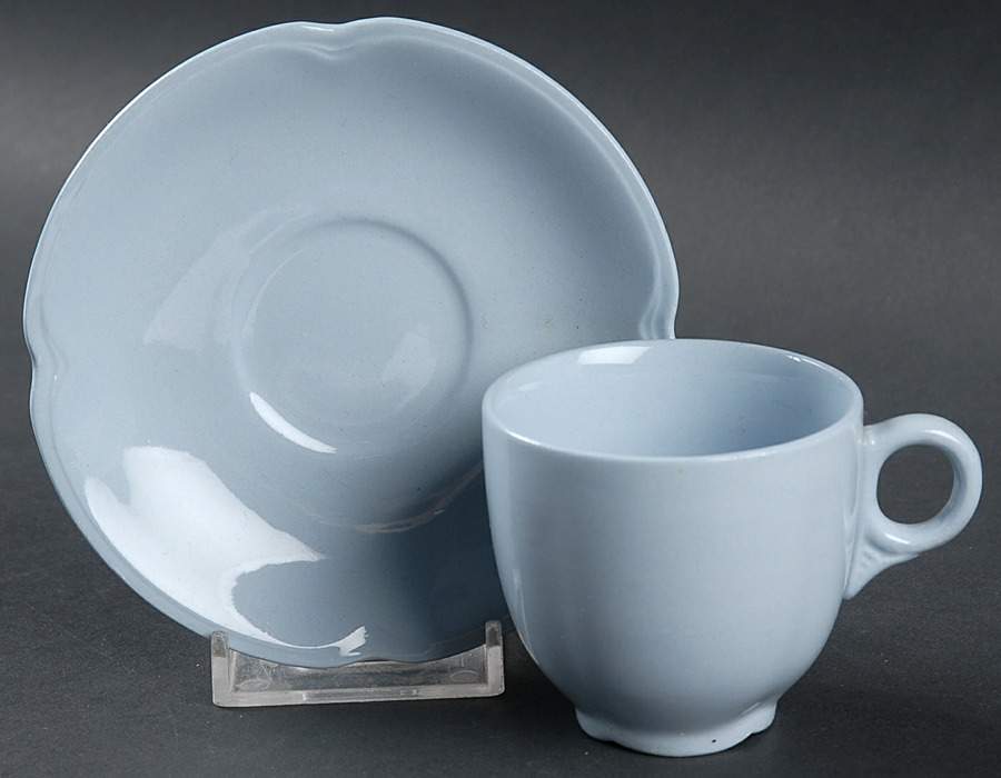 Greydawn Blue Flat Demitasse Cup & Saucer Set by Johnson Brothers-1