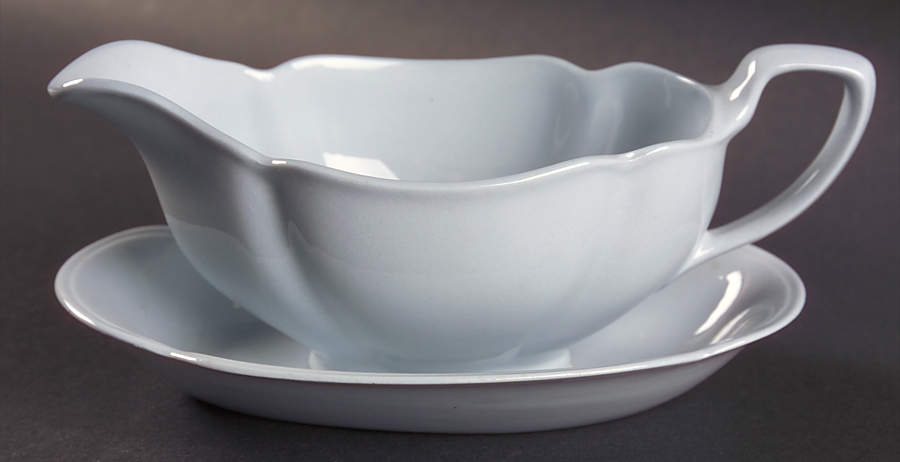 Greydawn Blue Gravy Boat & Underplate/Relish by Johnson Brothers-1