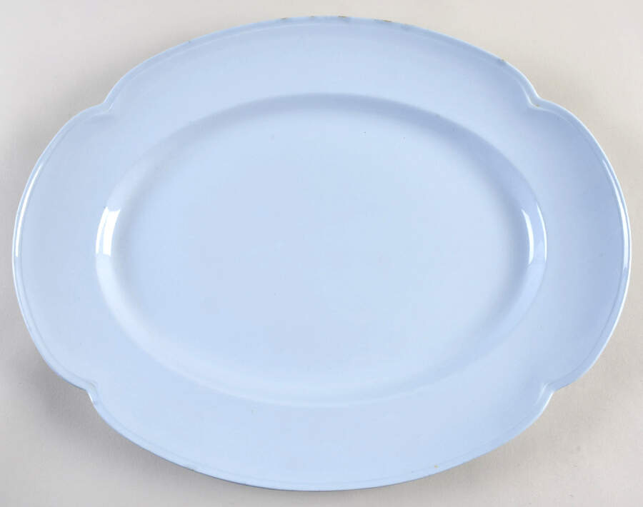 Greydawn Blue 16" Oval Serving Platter by Johnson Brothers-1