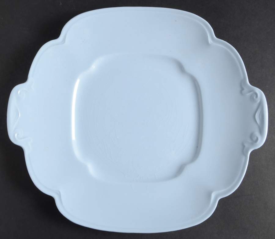 Greydawn Blue Square Handled Cake Plate by Johnson Brothers-1