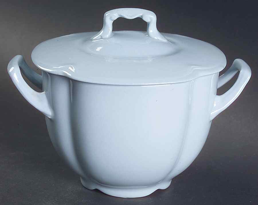 Greydawn Blue Sugar Bowl & Lid by Johnson Brothers-1