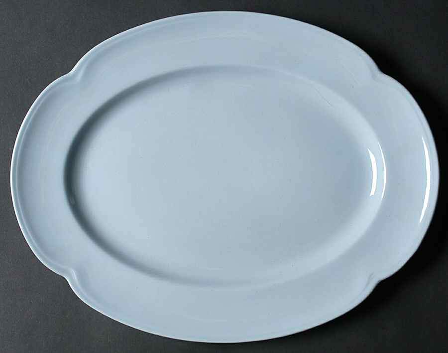 Greydawn Blue 12" Oval Serving Platter by Johnson Brothers-1