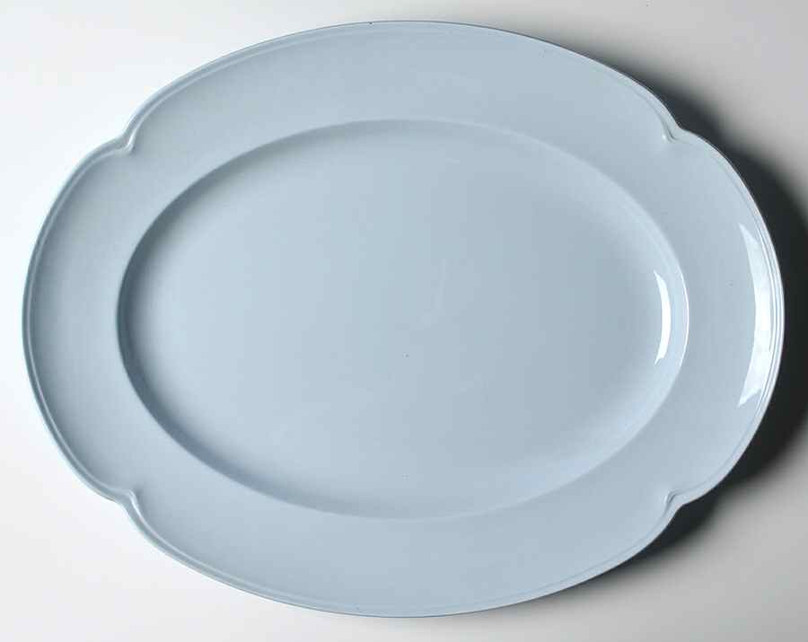 Greydawn Blue 17" Oval Serving Platter by Johnson Brothers-1