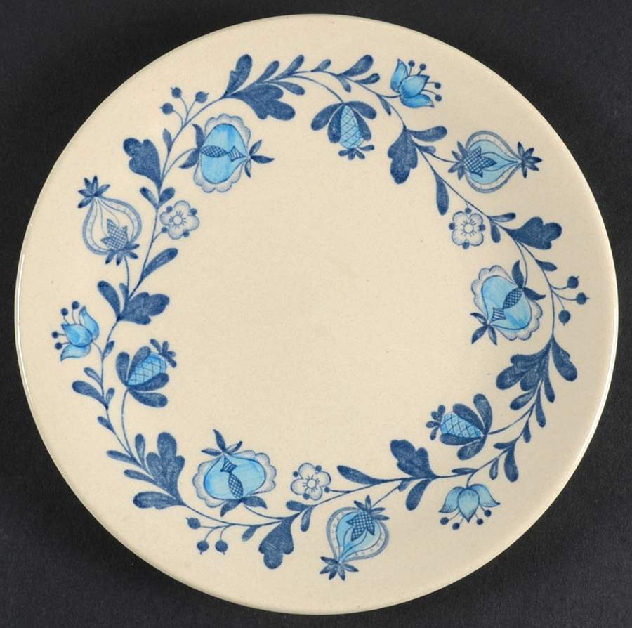 Gretchen Blue Bread & Butter Plate by Johnson Brothers-1