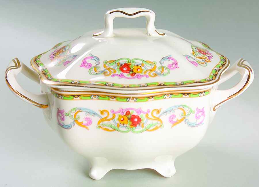 Guernsey Sugar Bowl & Lid by Johnson Brothers-1