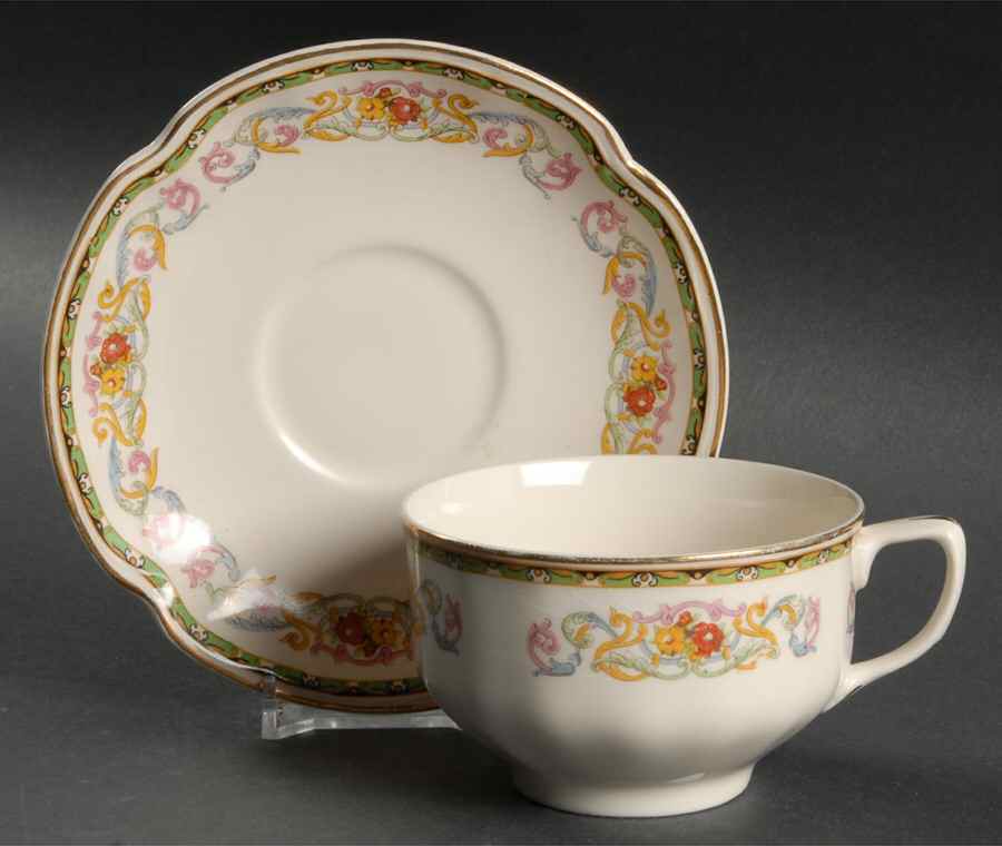 Guernsey Flat Cup & Saucer Set by Johnson Brothers-1
