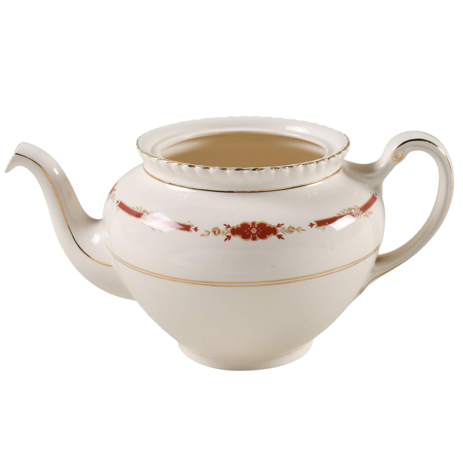 Guildford Maroon Teapot No Lid by Johnson Brothers-1