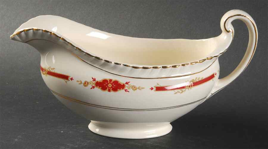 Guildford Maroon Gravy Boat by Johnson Brothers-1