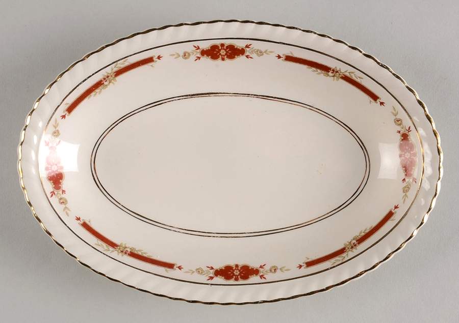Guildford Maroon Relish/Gravy Underplate by Johnson Brothers-1