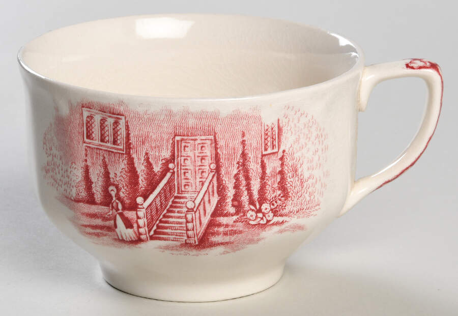 Haddon Hall Pink Breakfast Cup by Johnson Brothers-1