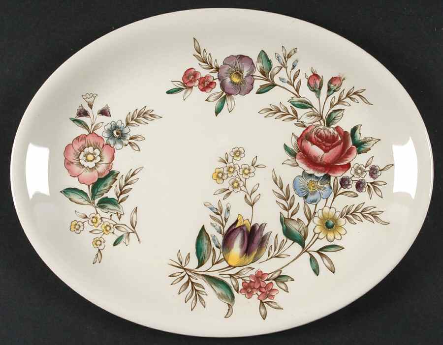 Hampshire 12" Oval Serving Platter by Johnson Brothers-1