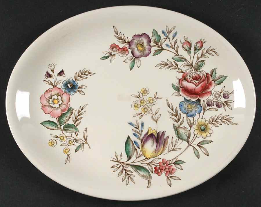 Hampshire 12" Oval Serving Platter by Johnson Brothers-1