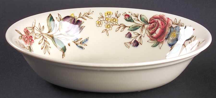 Hampshire 9" Oval Vegetable Bowl by Johnson Brothers-1