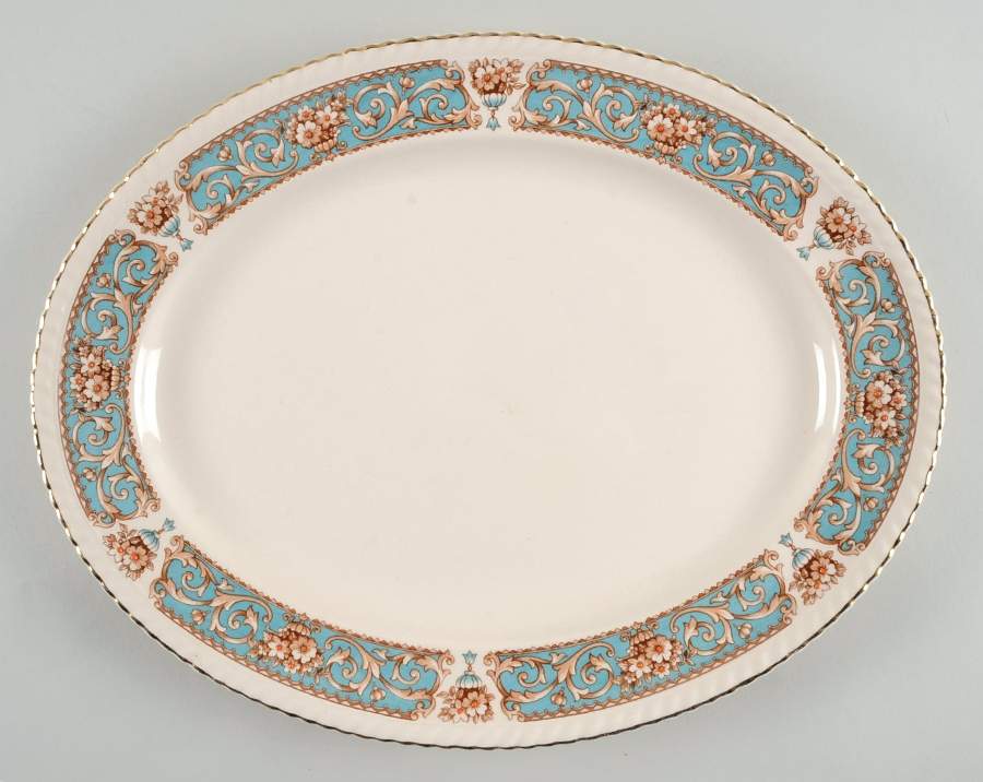 Hampton 14" Oval Serving Platter by Johnson Brothers-1