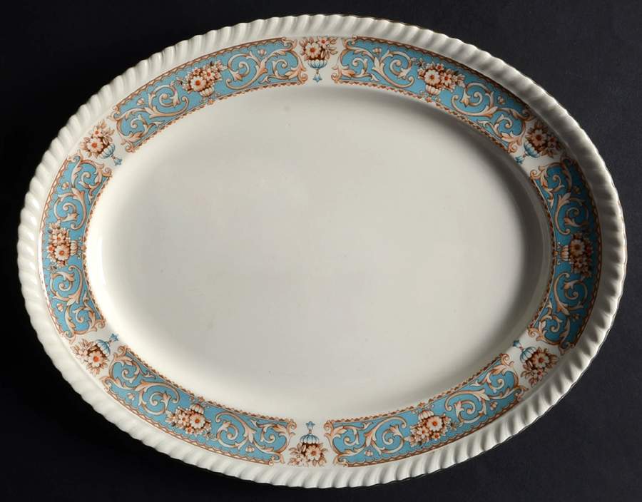 Hampton 12" Oval Serving Platter by Johnson Brothers-1
