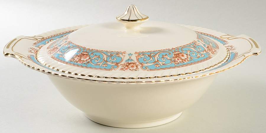 Hampton Round Covered Vegetable by Johnson Brothers-1