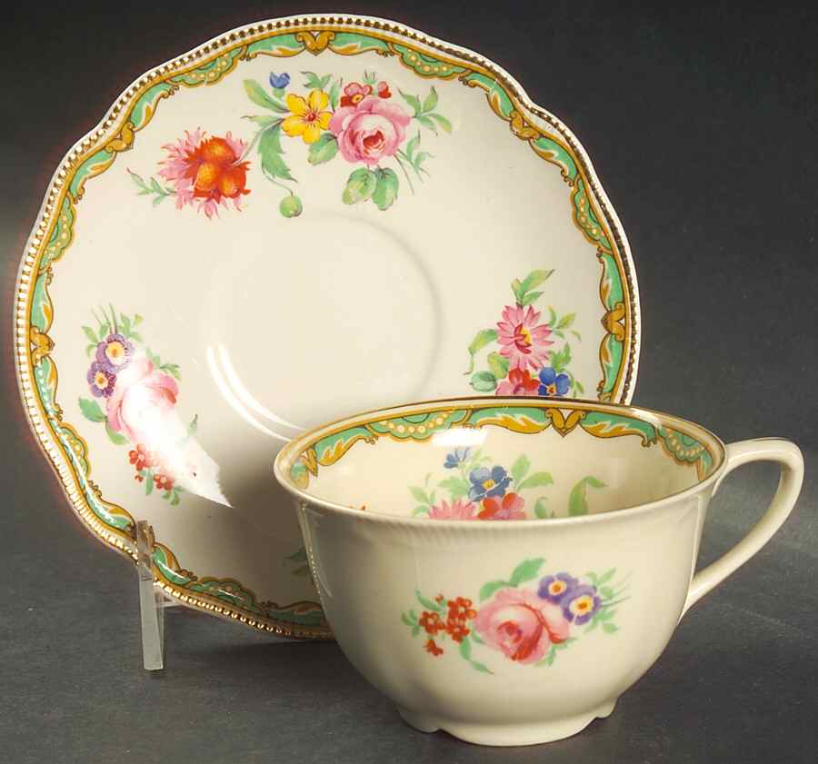 Hanford Flat Cup & Saucer Set by Johnson Brothers-1