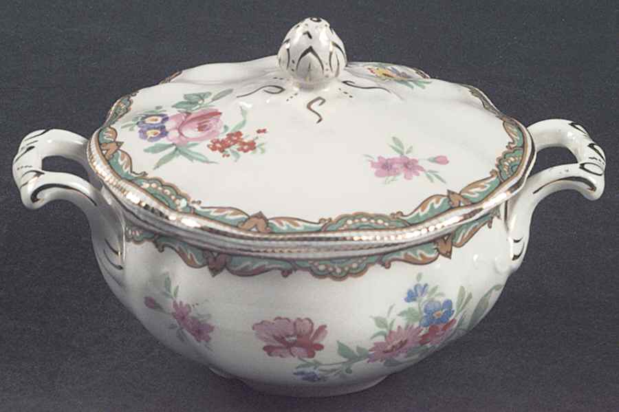 Hanford Sugar Bowl & Lid by Johnson Brothers-1