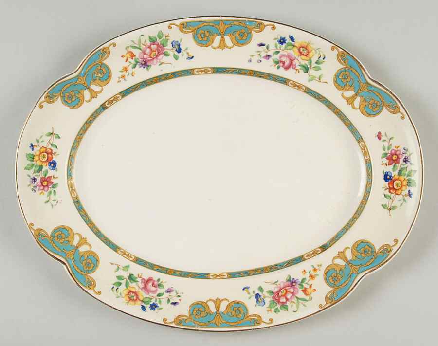 Harcourt 12" Oval Serving Platter by Johnson Brothers-1