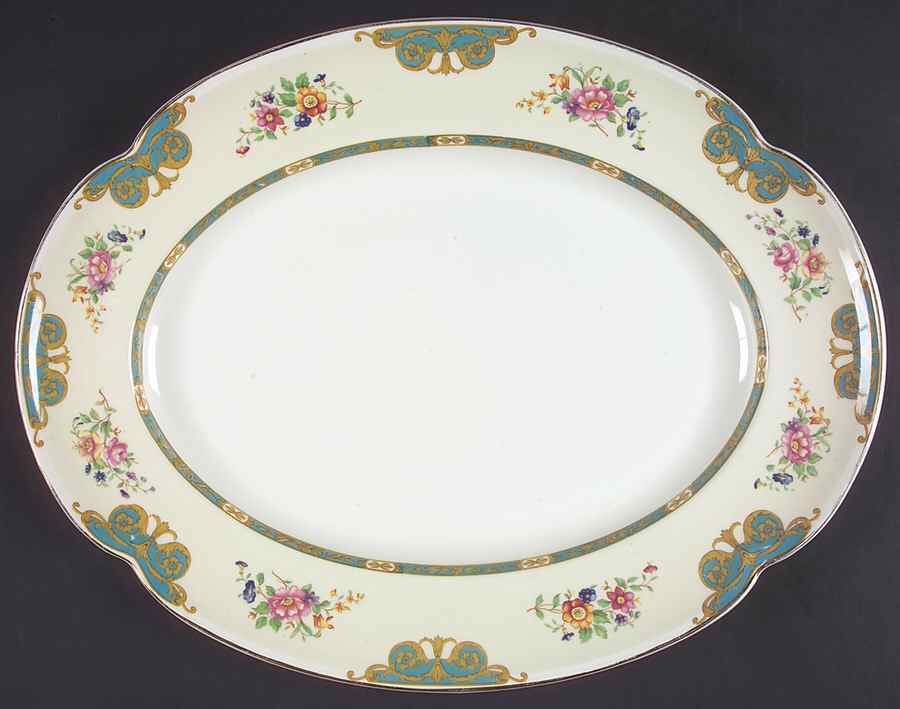 Harcourt 16" Oval Serving Platter by Johnson Brothers-1