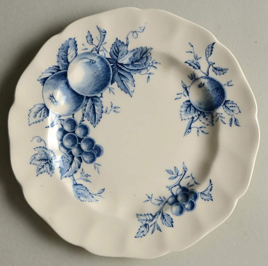 Harvest Time Blue Bread & Butter Plate by Johnson Brothers-1