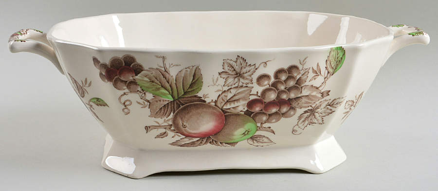 Harvest Time Brown Multicolor Rectangular Tureen No Lid by Johnson Brothers-1