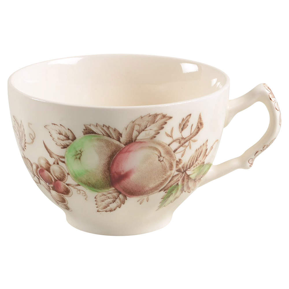 Harvest Time Brown Multicolor Flat Cup by Johnson Brothers-1