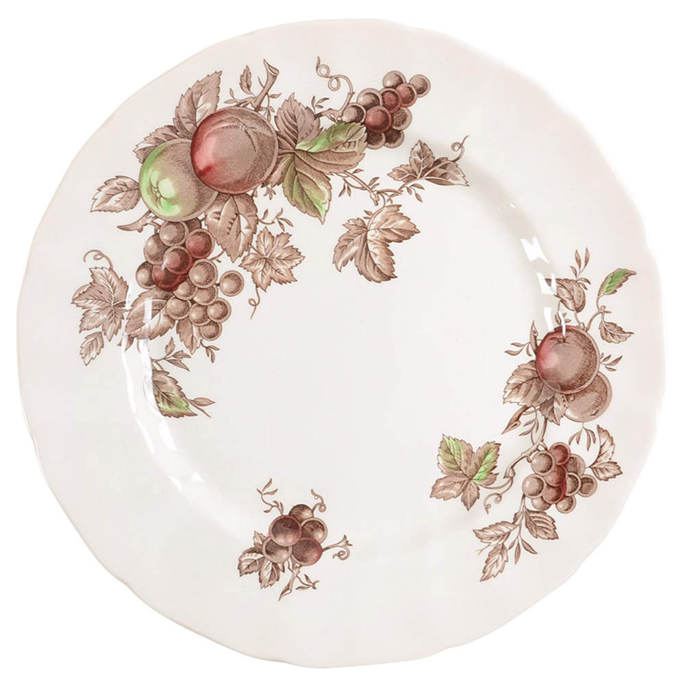 Harvest Time Brown Multicolor Dinner Plate by Johnson Brothers-1