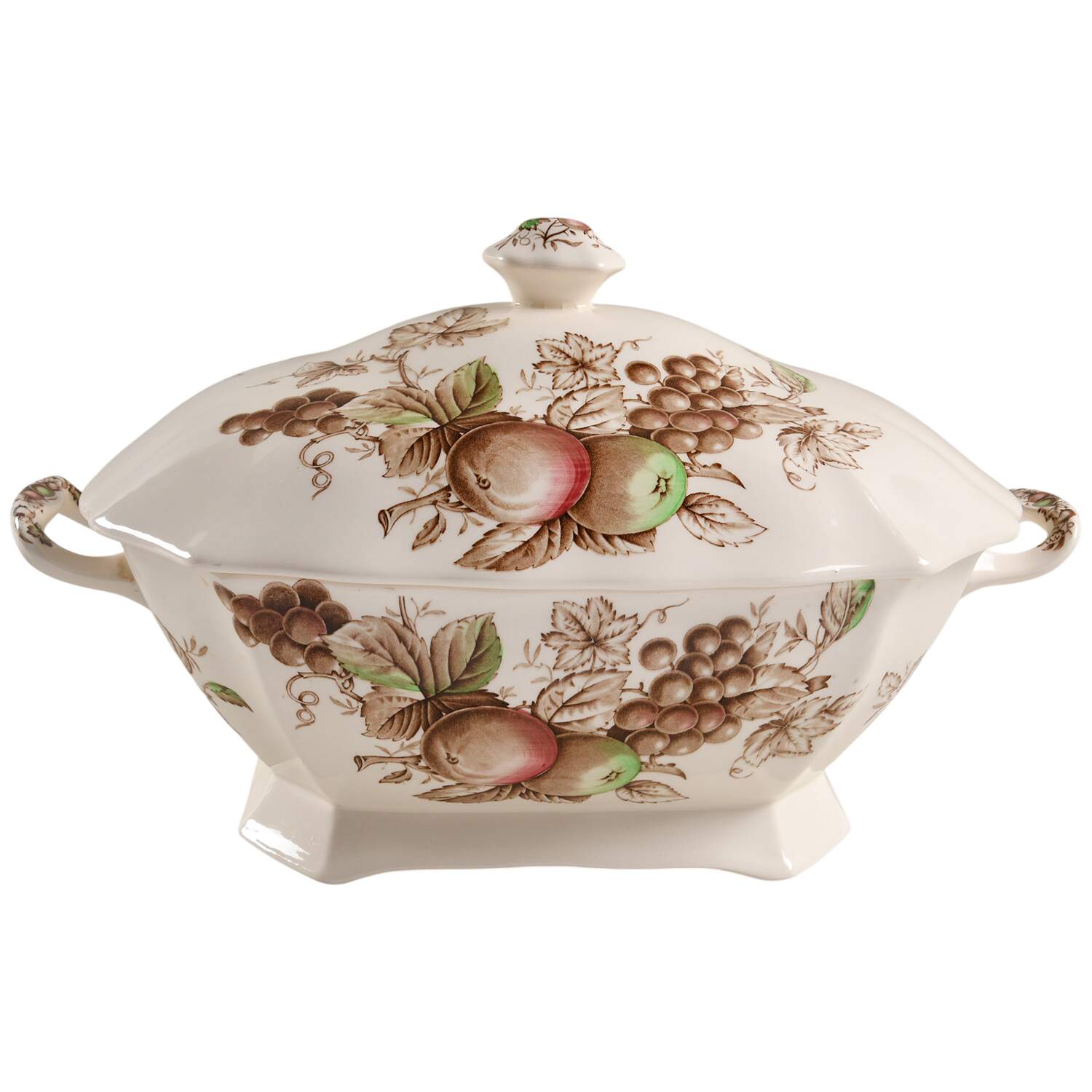 Harvest Time Brown Multicolor Rectangular Tureen & Lid by Johnson Brothers-1
