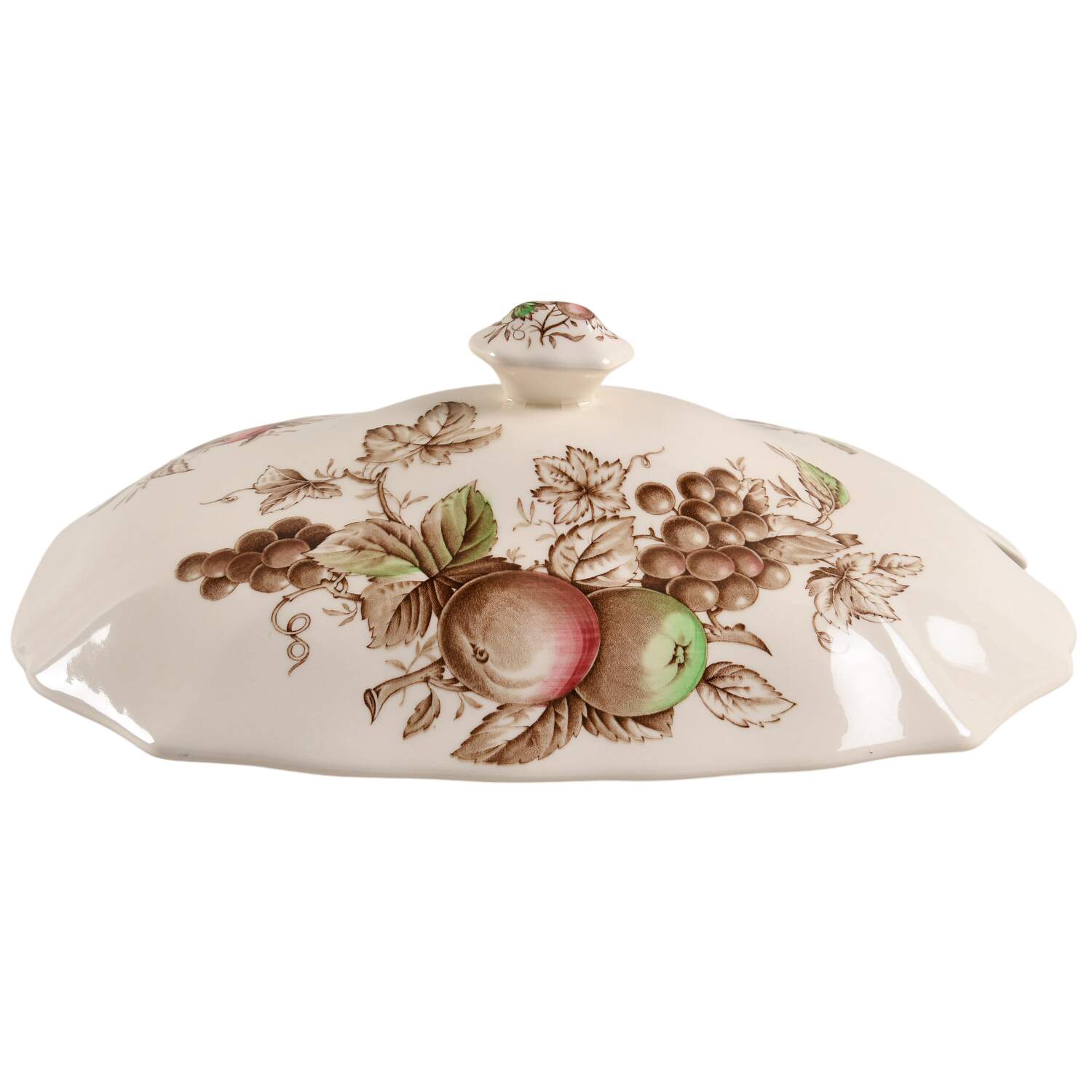 Harvest Time Brown Multicolor Lid for Rectangular Tureen by Johnson Brothers-1