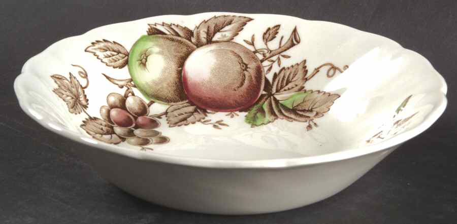 Harvest Time Brown Multicolor Fruit/Dessert (Sauce) Bowl by Johnson Brothers-1