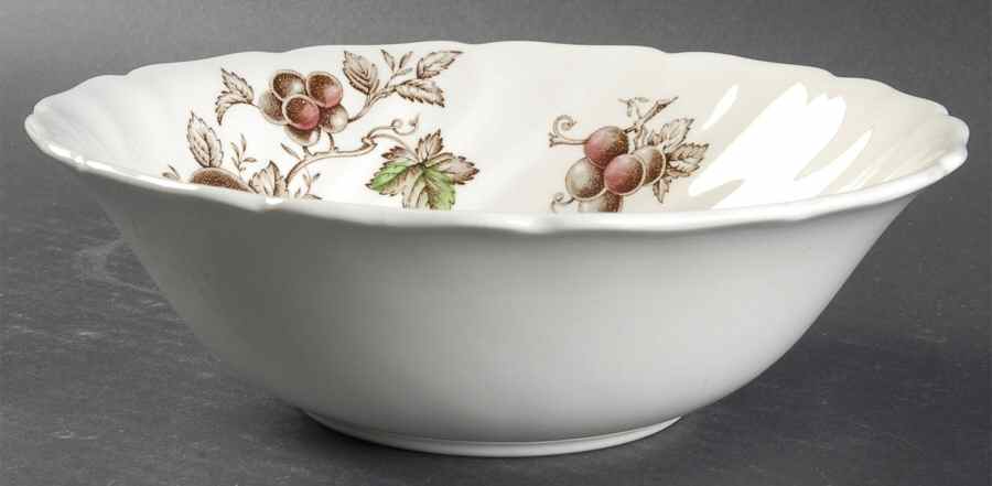 Harvest Time Brown Multicolor 8" Round Vegetable Bowl by Johnson Brothers-1