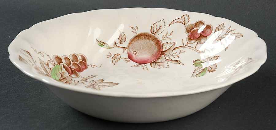 Harvest Time Brown Multicolor Coupe Soup Bowl by Johnson Brothers-1