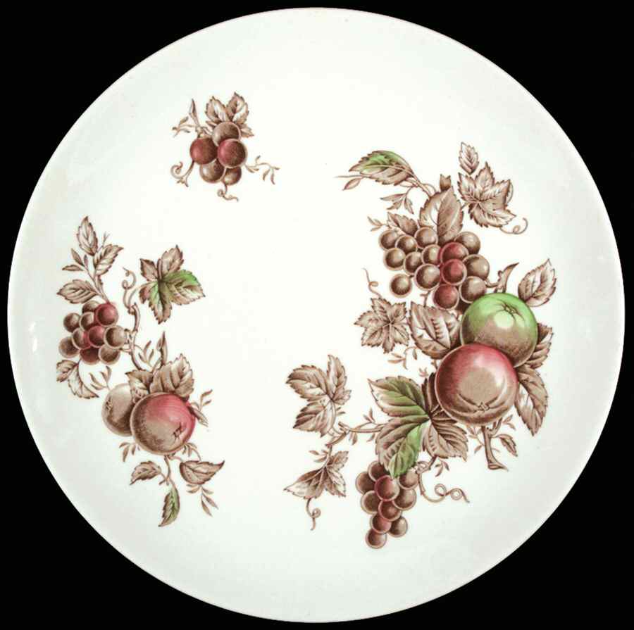 Harvest Time Brown Multicolor Cake Plate by Johnson Brothers-1