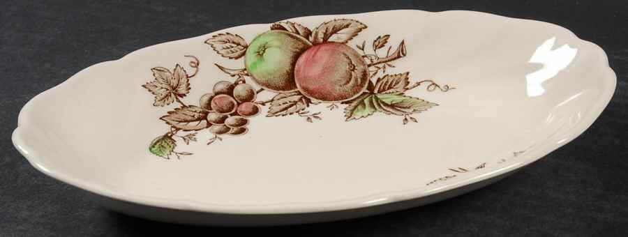 Harvest Time Brown Multicolor Relish/Gravy Underplate by Johnson Brothers-1