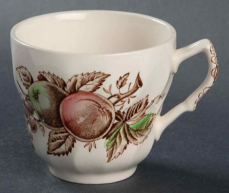 Harvest Time Brown Multicolor Flat Cup by Johnson Brothers-1